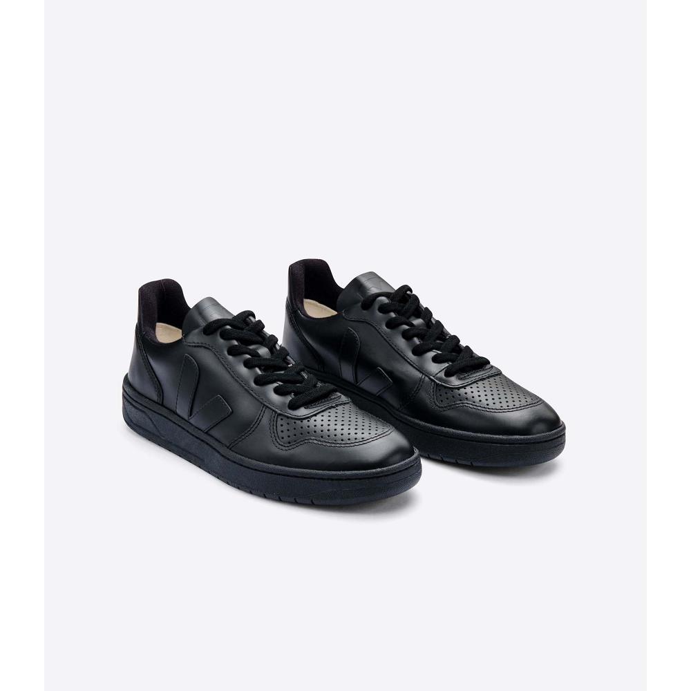 Women's Veja V-10 CWL Sneakers Black | ZA 654OKI